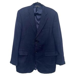 Jack Victor Ing Loro Piana 100% Worsted Camel Hair Sport Coat Blazer - Navy 42L